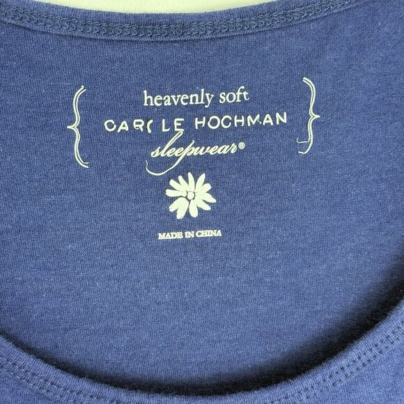 Carole Hochman Tank Top Women’s Small Navy Blue Decorative Trim Sleeveless - Picture 7 of 16